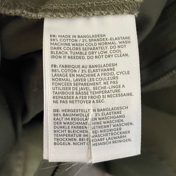 NWOT Lands’ End Chino Barrel Leg Utility Ankle Pants Women’s 8P Green Lagenlook - Picture 15 of 16